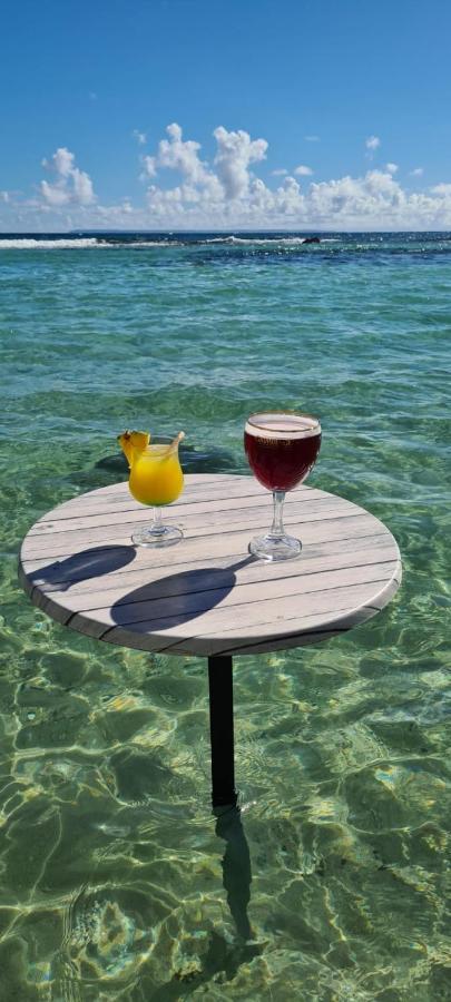 Studio Vue Mer Piscine Plage Kaz Punch Manganao Chez Julie Saint-Francois  Exterior photo